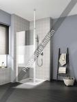 ROTH Paroi fixe pose seule stabilisation adaptable plafond ou murale, srie cada xs, ccwdw090202pk, largeur 900 mm, hauteur 2000 mm, blanc, verre clair trait anticalcaire cadaclean 1403032271
