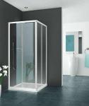 ROTH Ensemble d'angle coulissant - profils poignes, srie equi, eipgn090192pe, largeur 900 mm, hauteur 1900 mm, blanc, verre clair trait anticalcaire 1406000253