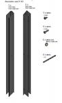 ROTH Profil d'largissement, srie equi, eiel31900ve, hauteur 1900 mm, argent poli 1406001070