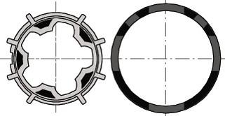 Photo Roue + couronne moteur diam.50 - tube deprat 53 ( l'unit) 9 013 091 | Ref : 9 013 091