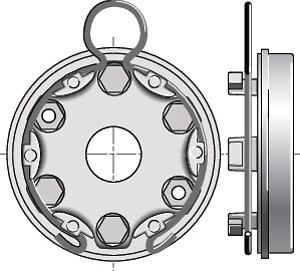 Photo Support lt50/60 ent 44 boucle 9 420 624 | Ref : 9 420 624