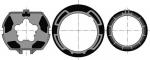 SOMFY 1 roue + 2 couronnes lt 50 - tube zf80 ( l'unit) 9 001 474 9 001 474