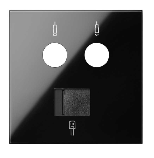Photo COUVERCLE PRISE TV-R-SAT RJ45 | Ref : 10000072-138