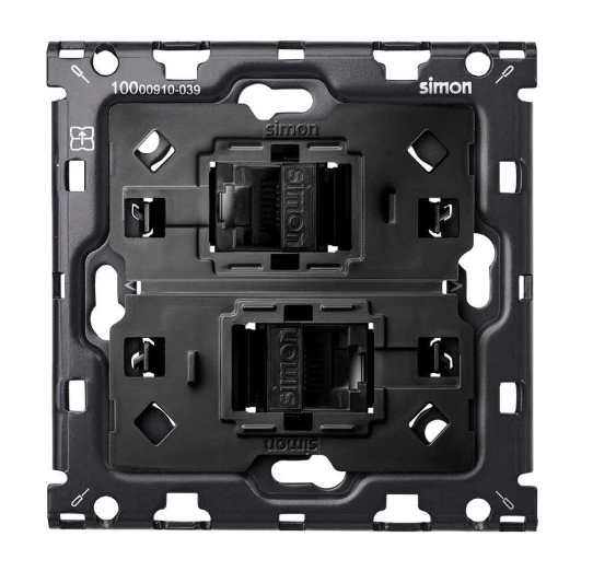 Photo KIT 1 MOD. 2 PRISES RJ45 | Ref : 10010111-039