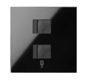 SIMON Enjoliveur v&d plate cg 2 rj45 10000006-138