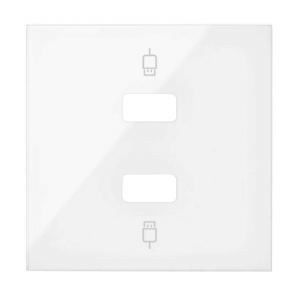 SIMON Couvercle 2 connecteurs usb 2m 10001090-130