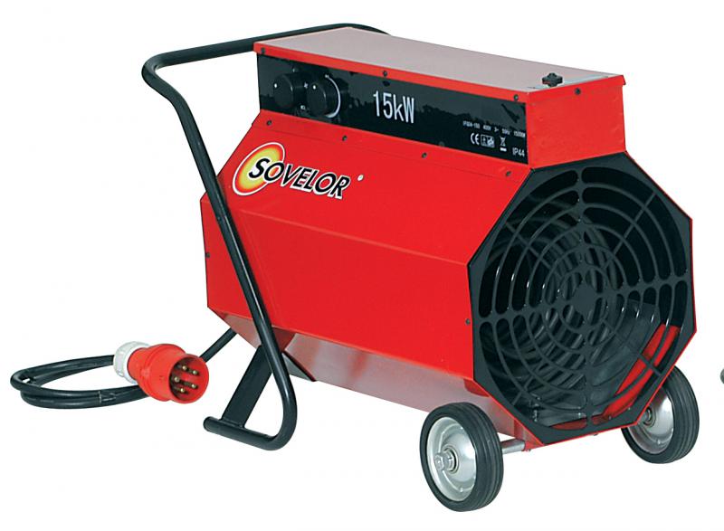 Photo CHAUFFAGE AIR PULSE PORTABLE ELECTRIQUE 15 KW | Ref : C15