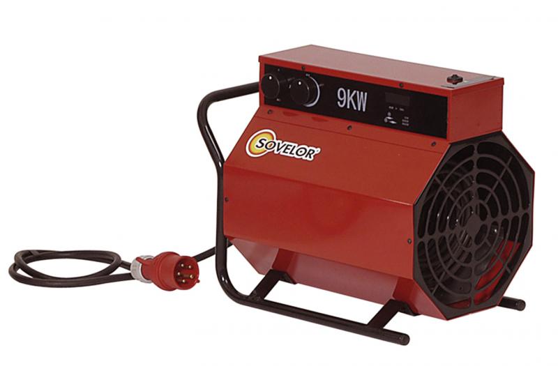 Photo CHAUFFAGE AIR PULSE PORTABLE ELECTRIQUE 9 KW | Ref : C9