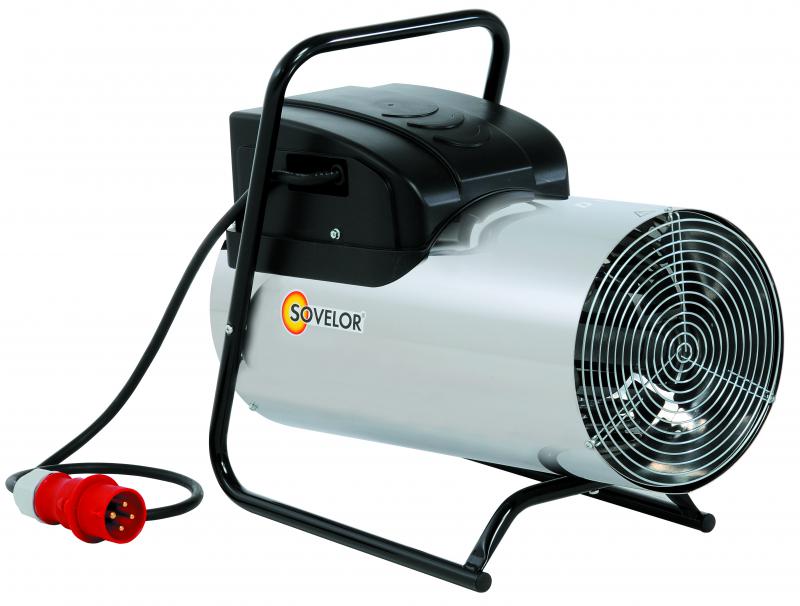Photo CHAUFFAGE AIR PULSE PORTABLE ELECTRIQUE INOX 15 KW | Ref : D15I
