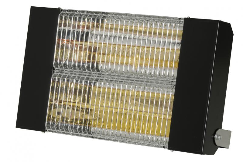 Photo CHAUFFAGE MURAL INFRAROUGE QUARTZ - IPX5 - 3 KW NOIR | Ref : IRC3000CN