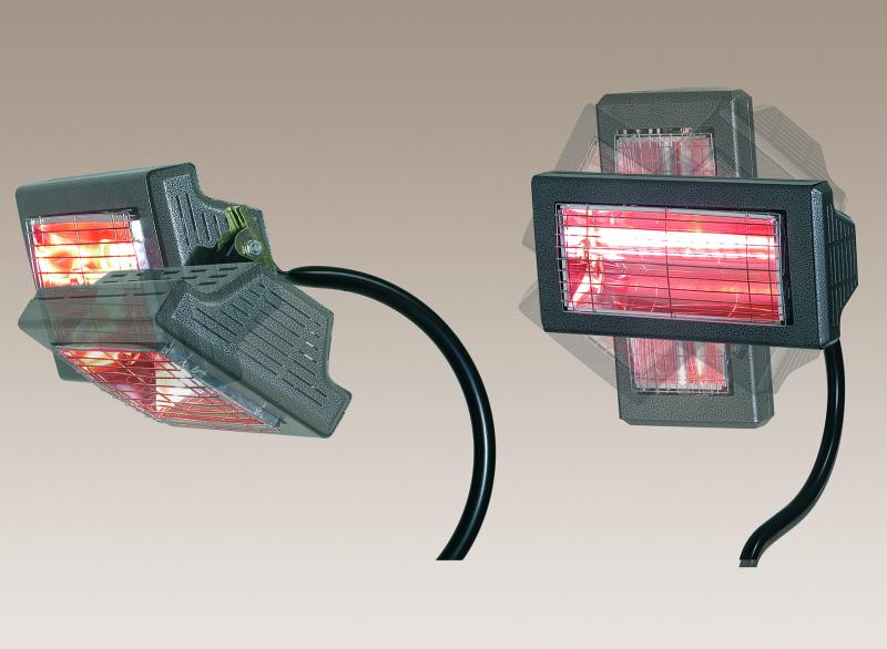 Vignette 2 produit CHAUFFAGE PORTABLE SUR PIED INFRAROUGE QUARTZ ELECTRIQUE - 2 KW | Ref : MT22