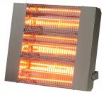 SOVELOR Chauffage mural infrarouge quartz - ipx5 - 4.5 kw inox IRC4500CI