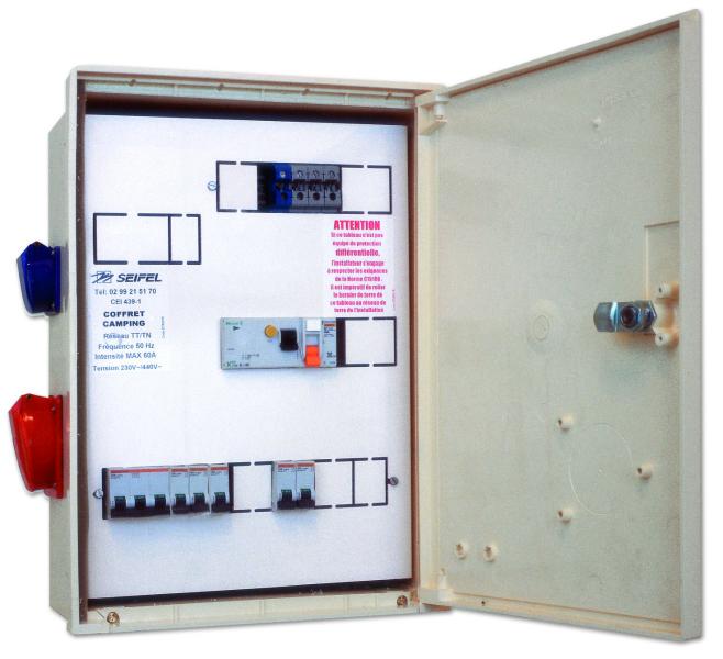 Photo Coffret S20 �quip� de : 5 prises monopha | Ref : 39035