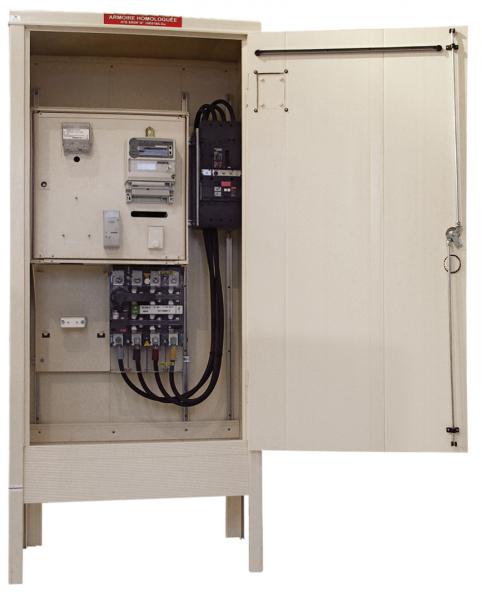 Photo Armoire BPS + AGCP 400A Diff + coffret comptage 400A | Ref : 80488