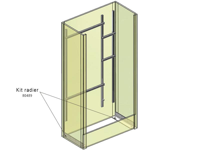 Photo Kit radier pour armoire BPS | Ref : 80489