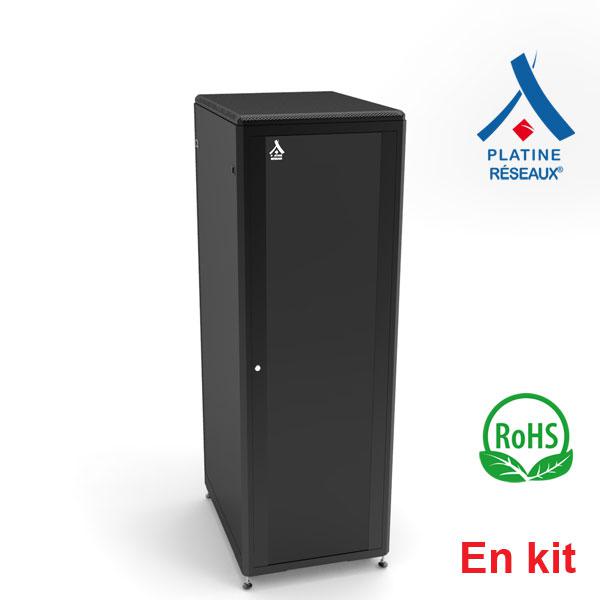 Photo Baie de brassage 19 pouces en kit ligne 500, Capacit� : 36U, LxPxH (mm) : 600x800x1807 | Ref : 71031