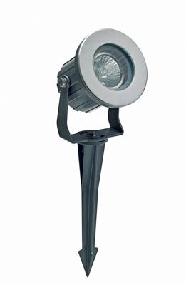Photo Projecteur led extérieur YAH gris anthracite 230V. Douille GU10. IP65 - IK04. Sur piquet. Livré sans lampe. | Ref : 391100