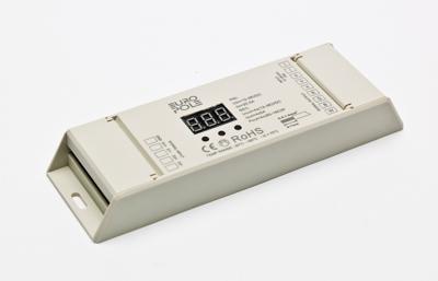 Photo Dcodeur EASILED DMX 512 IP20. Pilotage protocole DMX 512. Variation monochrome, gestion blancs dynamiques, RGB ou RGBW. Pilotage par solutions DMX PRO ou commande murale DMX. 12/24VDC. Maxi : 12VDC = 3/4x60W ou 24VDC = 3/4x120W | Ref : 45120