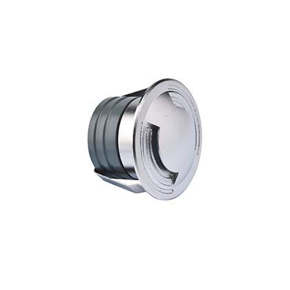 Photo Encastré de sol extérieur led TITAN 1 SLIM RGB 24V. Déflecteur double 58mm. Puissance 3,5W. IP67. Connectiques IP68 mâle et femelle pré-installés | Ref : 51045DDIN