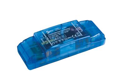 Photo Transformateur électronique 4-70 VA. Eclairage LED / halogène 12V IP20. Dimmable début et fin de phase. Non câblé. Dimensions : 120 x 45 x 28 mm | Ref : 7429