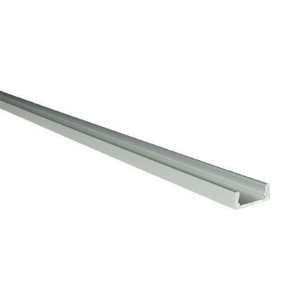 Photo Profil en aluminium anodis MICRO-ALU 100cm. Pour installation des bandeaux LED IP20 & IP44. Bandeaux LED IP68 non compatibles. Accessoires inclus : diffuseur, embout de finition, Clips de fixation | Ref : 89130