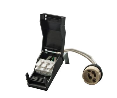 Vignette 2 produit Spot intrieur BE BEST DESIGN carr, noir, orientable 1/4 tour (outil fourni). Collerette de taille : 106 x 106 mm. IP65, compatible RT2012 & BBC - Certificat APAVE. Kit optique spoterie rfrence 2598 inclus. | Ref : 246545