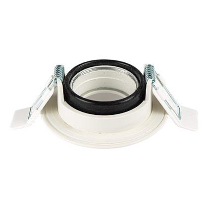 Vignette 2 produit Spot intrieur FLAT DESIGN BBC, blanc mat, orientable. Collerette de  95mm IP65 , compatible RT2020 & BBC. Kit optique spoterie rfrence 2598 inclus. | Ref : 266520