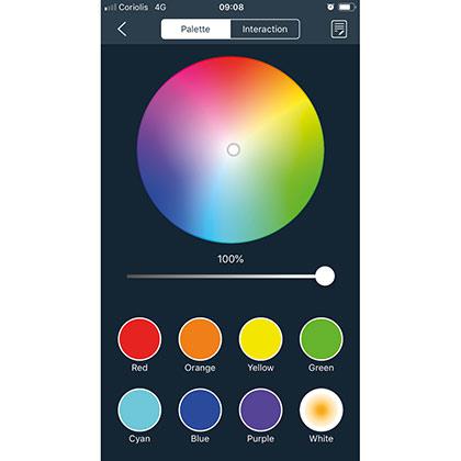 Vignette 2 produit Contr�leur BLUETOOTH MESH pour produits RGB+TW. 120W 12VDC / 240W 24VDC IP20. Pilotage : via smartphone ou avec t�l�commande radio HF (45300) | Ref : 45450