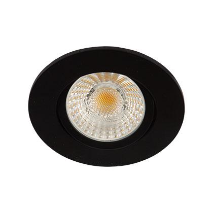 Vignette 2 produit Collerette LED'UP UNIVERSAL noir mat (RAL 9004). Installation : sur encastré de plafond LED'UP UNIVERSAL orientable. | Ref : 5715