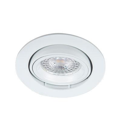 Vignette 2 produit Encastr� int�rieur RTIGHT LED GU10 blanc mat orientable 3000K 500lm dimmable. Optique : 38�. Puissance : 6W. Collerette : � : 95 mm. Compatible RT2012 & BBC - Certificat APAVE. | Ref : 63500