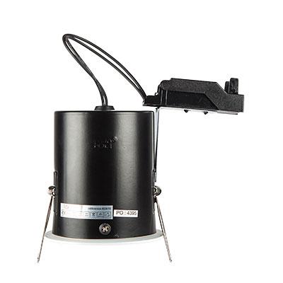 Vignette 3 produit Ref : 63500 | Encastr� int�rieur RTIGHT LED GU10 blanc mat orientable 3000K 500lm dimmable. Optique : 38�. Puissance : 6W. Collerette : � : 95 mm. Compatible RT2012 & BBC - Certificat APAVE.