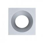 EUROPOLE Accessoire pour gamme led'up universal : collerette esthet asym carre alu laqu fixe. installation : sur encastr de plafond led'up universal fixe ou orientable 5783