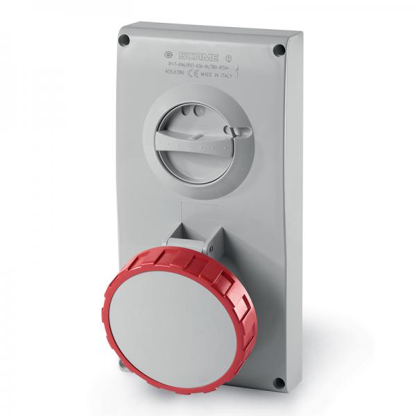 Photo PRISE INTER 3P+T 63A IP67 OMNIA | Ref : 405.6386