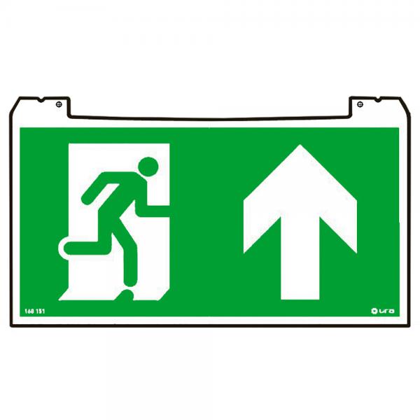 Photo Pictogramme PRACTICE EVOLUTION running man + flèche haut | Ref : 168151