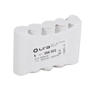 URA Batterie nicd 6v / 0,6 ah 386002