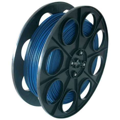 Photo Fil de cablage rigide H07 Vr 6 Bleu Touret | Ref : 0007BT