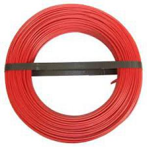 CABLES DOMESTIQUES Fil de cablage rigide h07 vu 1.5 rouge touret 0001RT