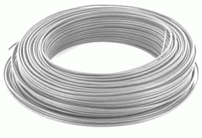CABLES DOMESTIQUES Fil de cablage rigide h07 vr 35 gris touret 0014GT