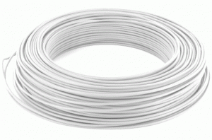 CABLES DOMESTIQUES Fil de cablage rigide h07 vu 1.5 blanc couronne 500 m 0002BLC500