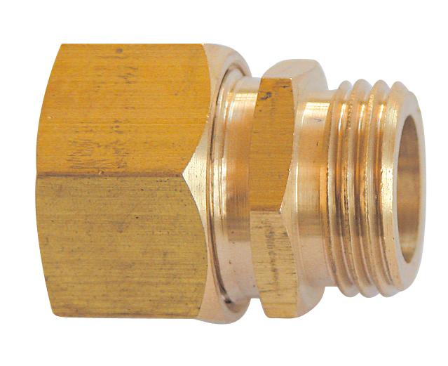 Photo Raccord laiton Thermador mâle droit à bicône 704B 12 - 1/2'' | Ref : 704B1215