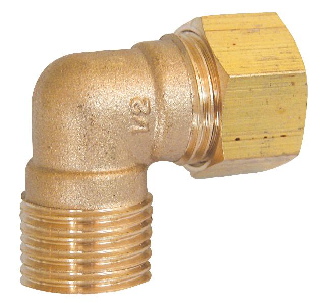 Photo Raccord laiton Thermador Coude  bicne 707B femelle - mle 12 - 1/2'' | Ref : 707B1215     