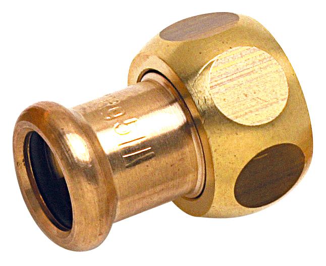 Photo Union 2 pièces à sertir Femelle à joint plat fer-cuivre Thermador 8359G F 1/2" - 12 mm | Ref : 8359G1215