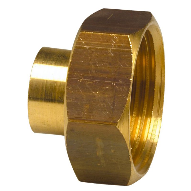 Photo Raccord laiton Thermador Union 2 pices  souder 359GCU femelle  souder - femelle  visser 12 - 1/2'' | Ref : 359GC1215    