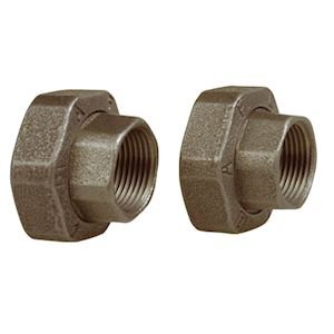 Photo Raccord union  visser pour circulateur filet G 1''1/2, en fonte, femelle 1'' (jeu de 2) | Ref : ZRU26        