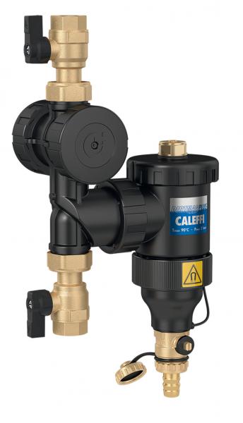 Photo Pot de dcantation orientable Thermador Caleffi 3/4' 'avec filtre et anneau magntique intgr spcial PAC | Ref : FP54520
