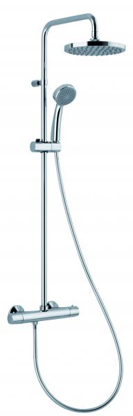 Photo Colonne de douche. Mitigeur thermostatique. Pomme de douche 200mm ABS. | Ref : MIZ27