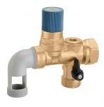 THERMADOR Groupe de scurit horizontal 1'' sige inox thermador caleffi GS26         