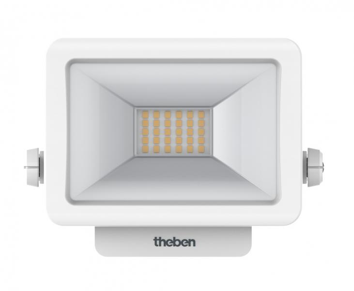 Photo TheLeda B10L WH 3000K - Projecteur LED 10W blanc. IP55. 1100 lm. 3000 K. Fixation + vis inox | Ref : 1020690