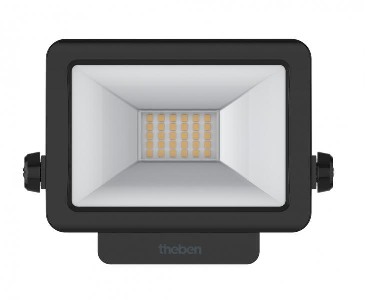 Photo TheLeda B10L BK 3000K - Projecteur LED 10W noir. IP55. 1100 lm. 3000 K. Fixation + vis inox | Ref : 1020691