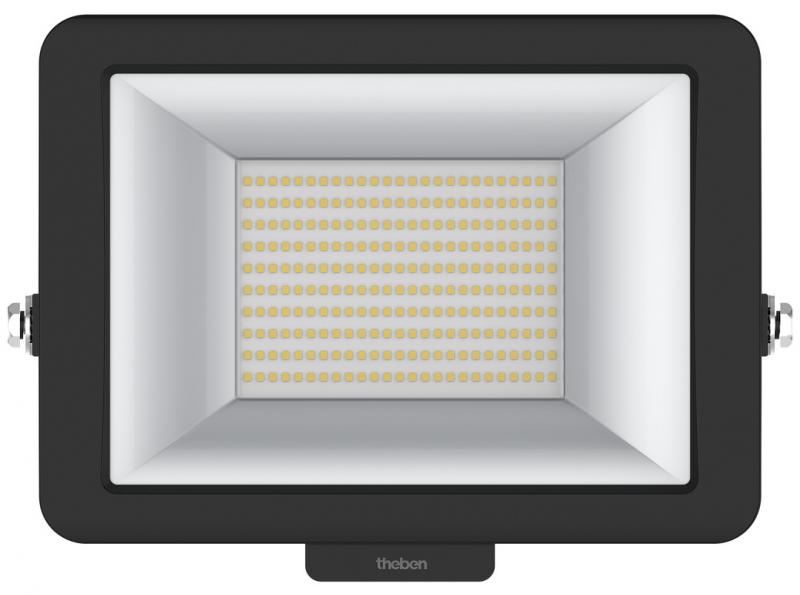 Photo TheLeda B100L BK 3000K - Projecteur LED 100W noir. IP55. 9500 lm. 3000 K. Fixation + vis inox | Ref : 1020699